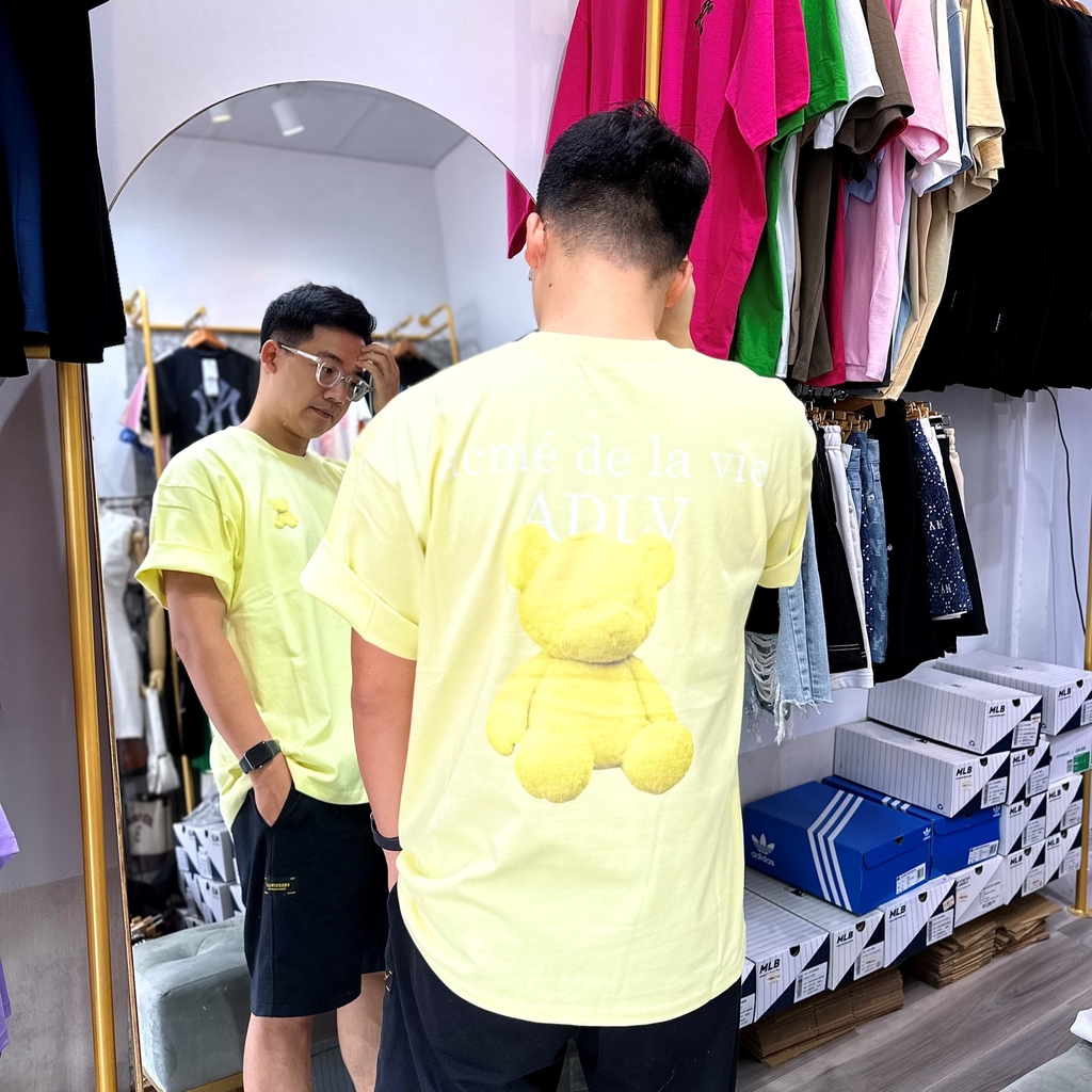 Áo Phông ADLV Gấu Bông Màu Vàng