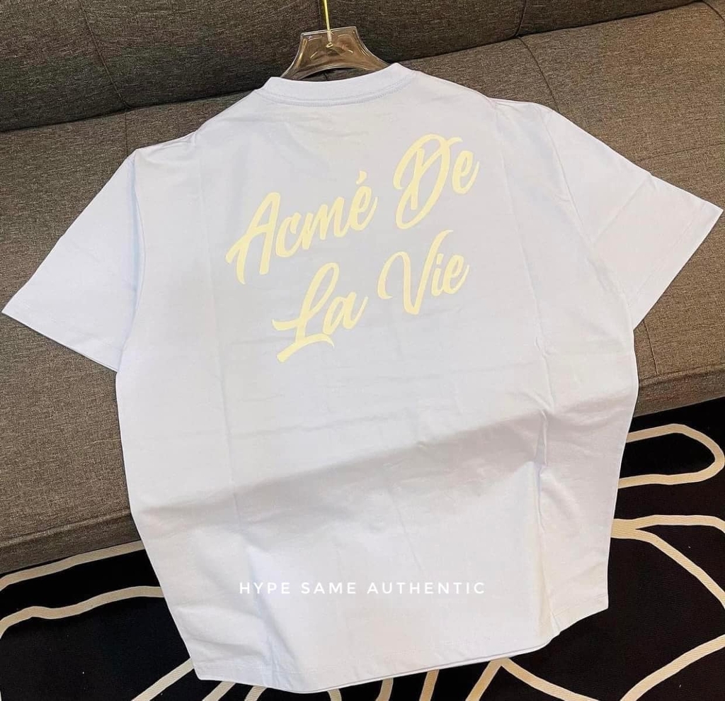 Áo Phông ADLV Tshirt Logo Chữ Nghiêng Màu Trắng
