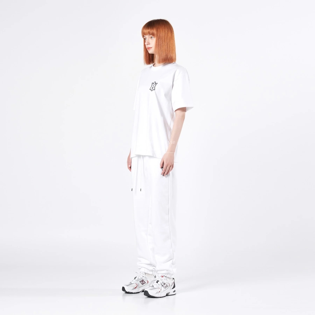 Áo Phông ADLV X LISA Logo Thêu Màu Trắng