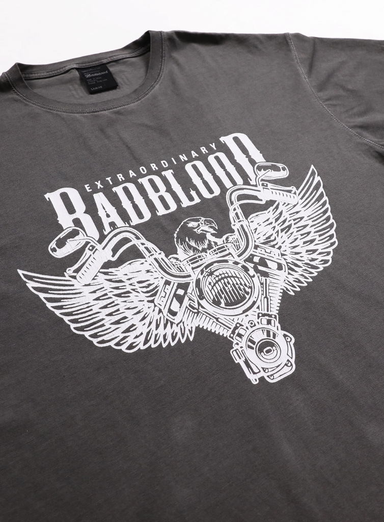 Áo Phông Badblood Đại Bàng Màu Xám