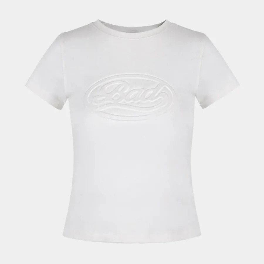 Áo Phông Badblood Oval Logo màu trắng