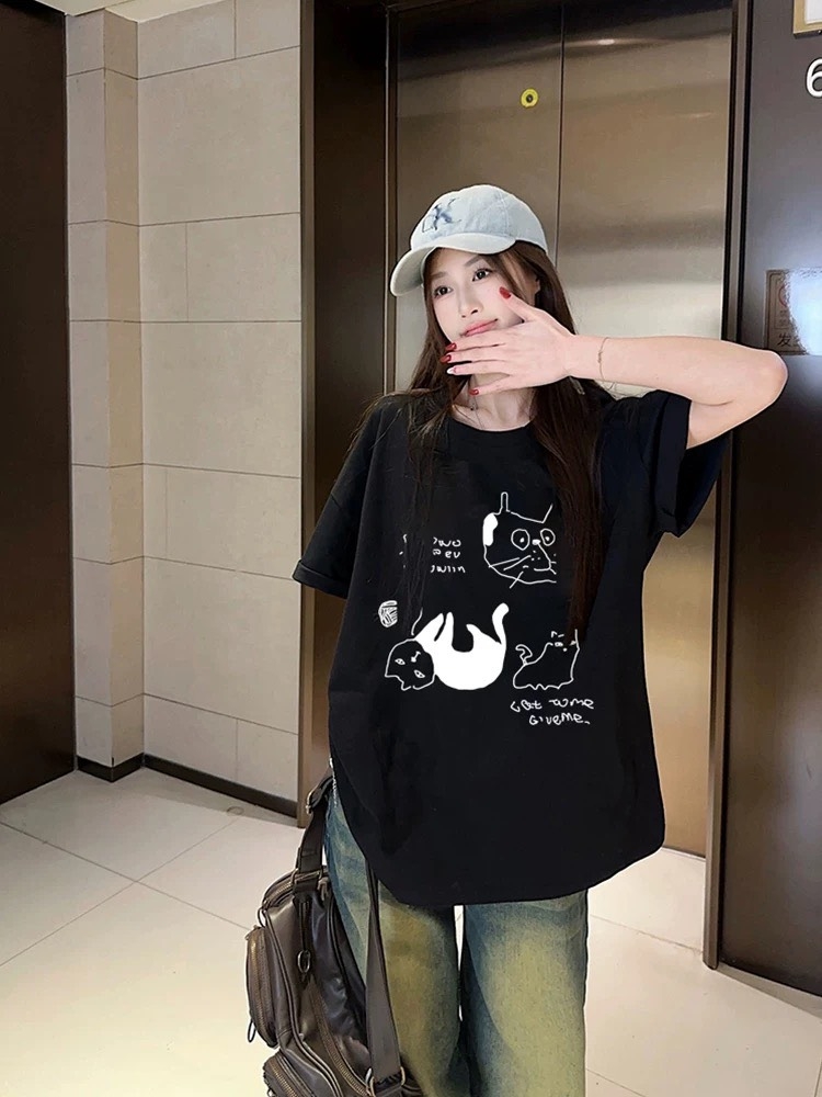 Áo phông mèo Hàn Quốc