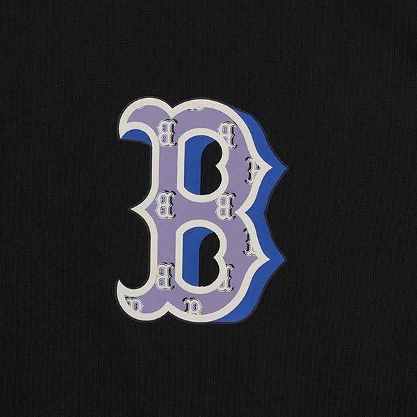 Áo Phông MLB Chữ B Logo Xanh 3ATSM3033-43CGS Màu Đen