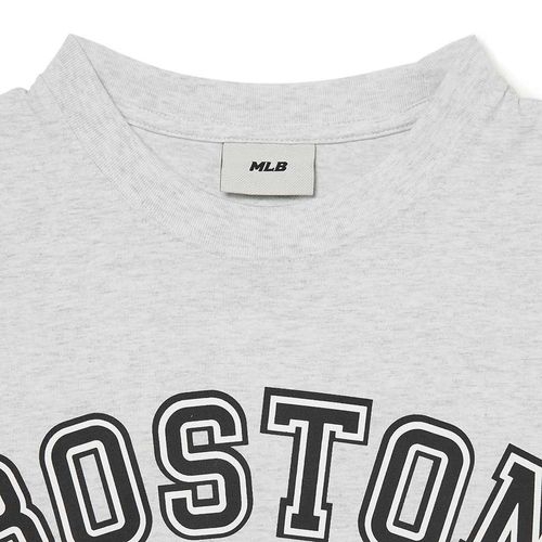 Áo Phông MLB Varsity Overfit Boston Red Sox Tshirt 3ATSV0233-43MGL Màu Xám