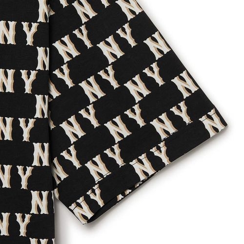 Áo Phông MLB Logo NY Monogram 3ATSM1133-50BKS Màu Đen