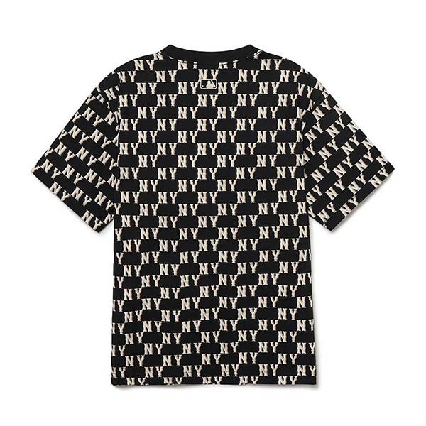 Áo Phông MLB Logo NY Monogram 3ATSM1133-50BKS Màu Đen