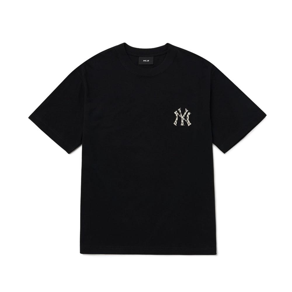 Áo Phông MLB Logo NY Monogram 3ATSM0224-50BKS Màu Đen