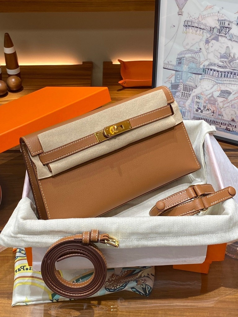 Túi Đeo Vai Hermes Remake Korea Elan Da Bò Size 25cm