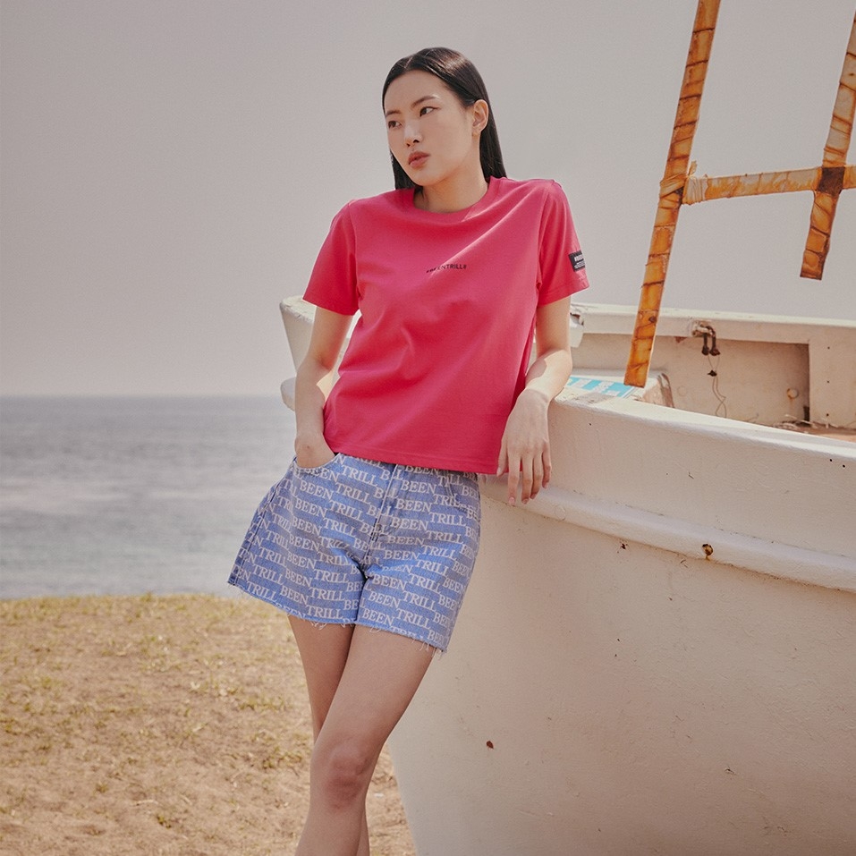 Quần Short Beentrill Monogram Màu Xanh