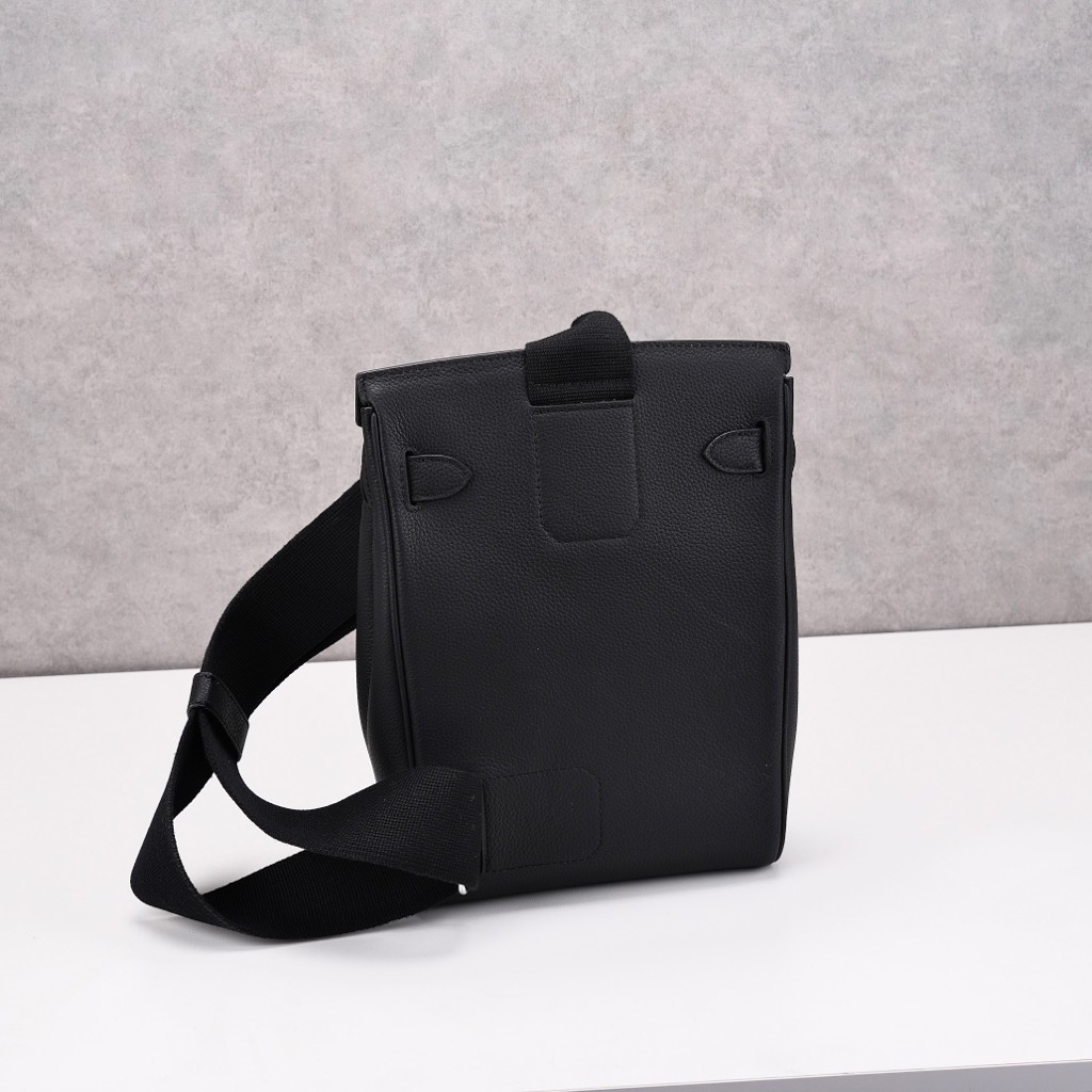 Balo HM HAC Bản Hàn Da Bò Togo Màu Đen