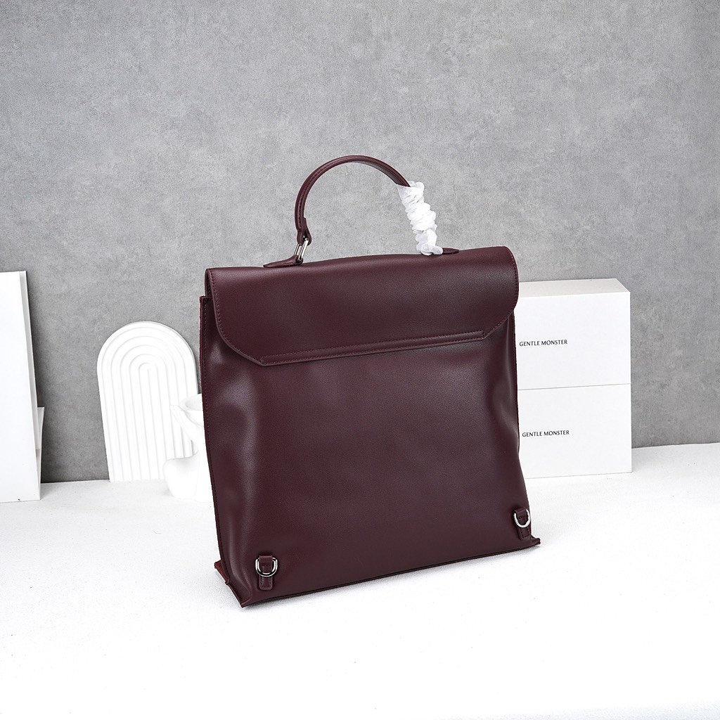 Balo Retro Korea Da Lộn Size 30cm Màu Đỏ Ancora