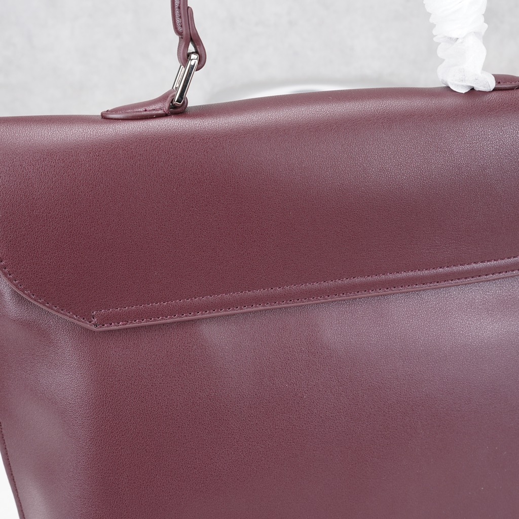 Balo Retro Korea Da Lộn Size 30cm Màu Đỏ Ancora