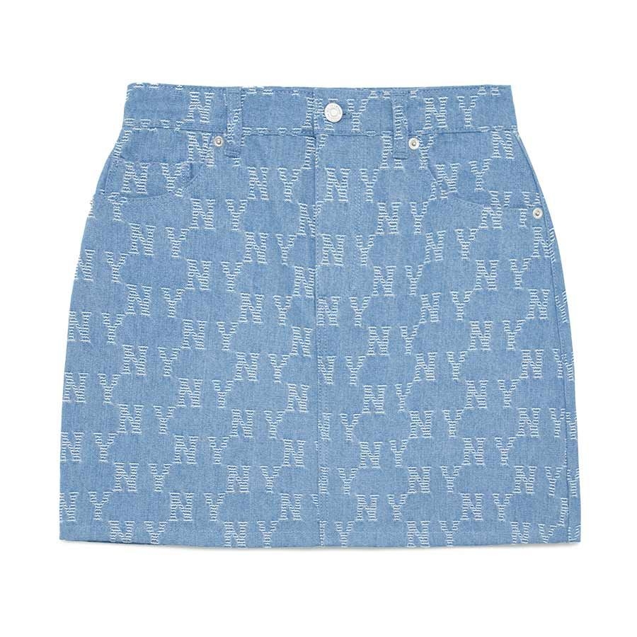 Chân Váy MLB Women's Denim Monogram NY 3FDSM0133-50INS Màu Xanh