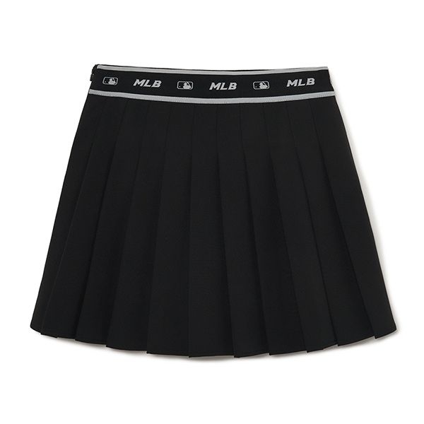Chân Váy MLB Xếp Ly Basic NY 3FSKB0133-50BKS Màu Đen