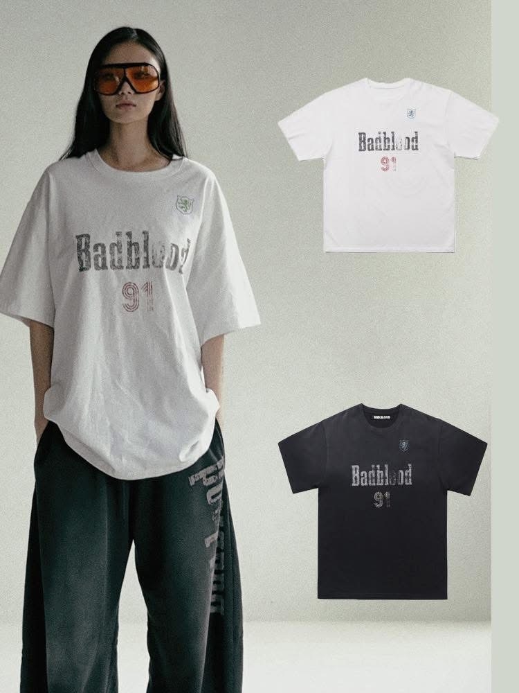 Áo Phông Bad Blood Số 91 Màu Đen