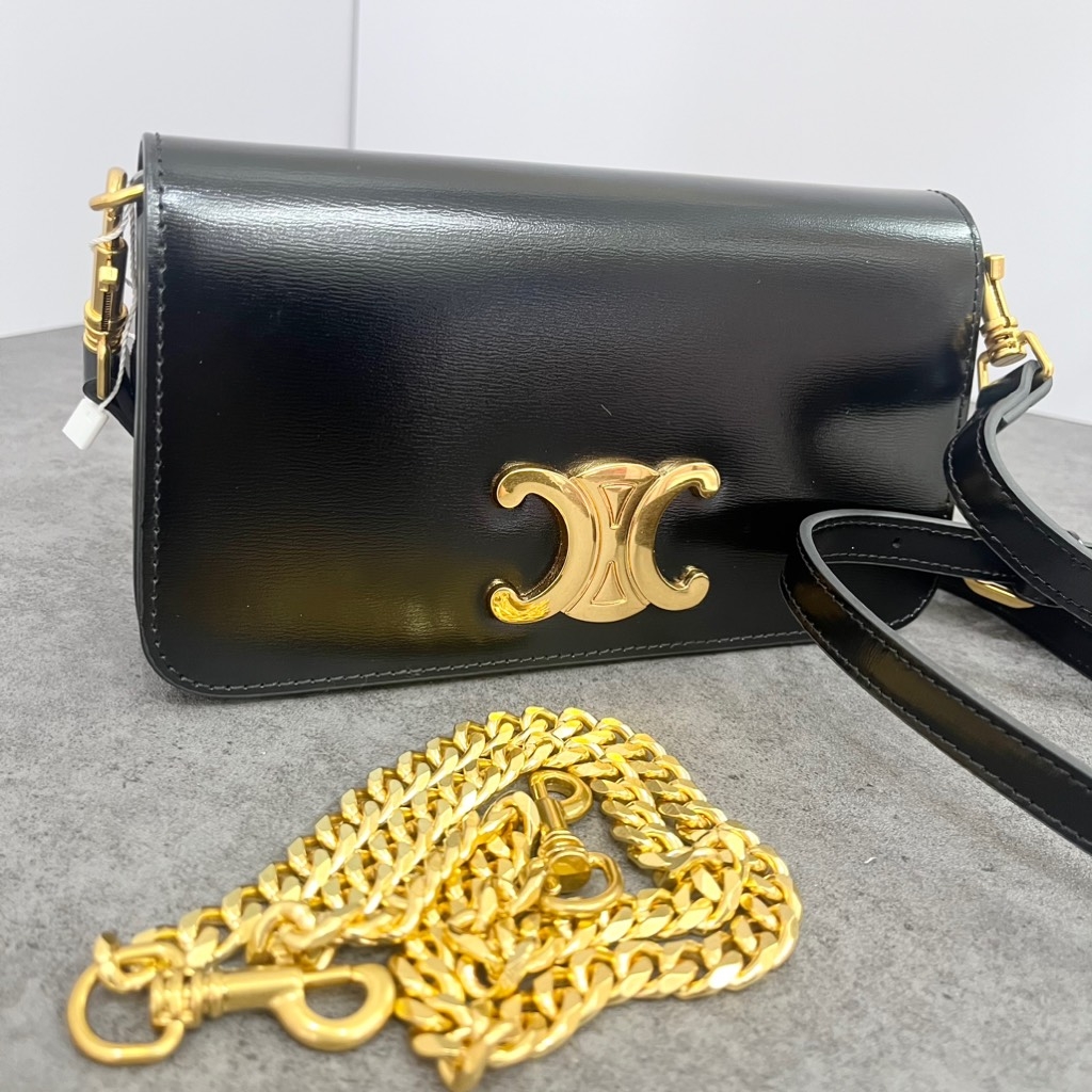 Túi Đeo Vai Celine Remake Korea Trompie Trapaze Da Calfskin 20cm