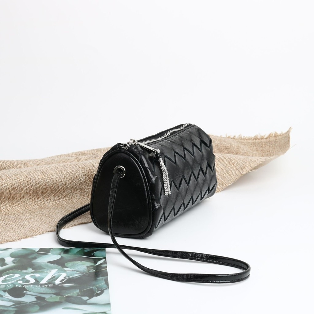 Túi Trống Mini Bottega Veneta Remake Korea Da Dê 20cm