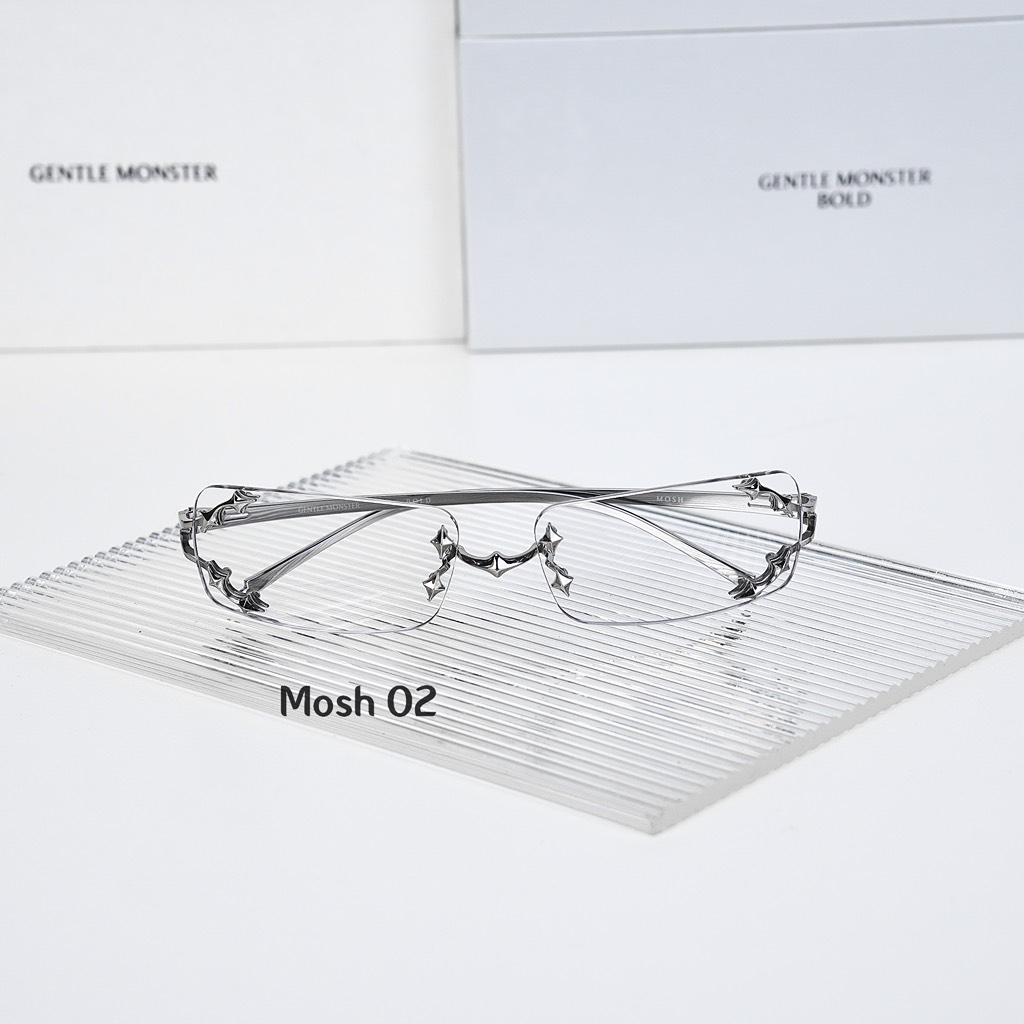 Kính Mát Gentle Monster Bold Mosh 02 Màu Bạc Chinh Hang
