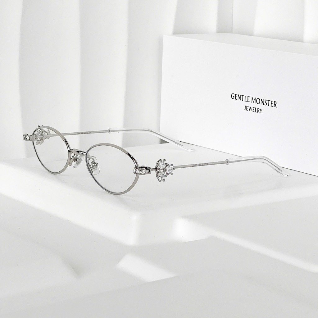 Kính Mát Gentle Monster Jewelry Carat 02 Màu Trắng