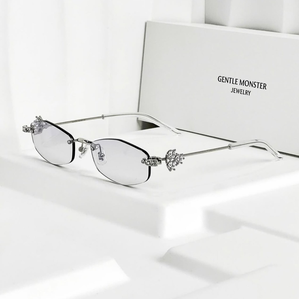 Kính Mát Gentle Monster Jewerly Glitz YVG Màu Xám