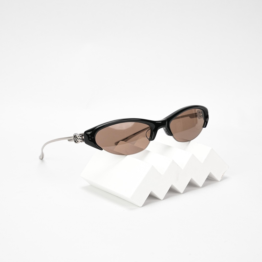 Kính Mát Gentle Monster Tweed 01 Màu Đen-Nâu
