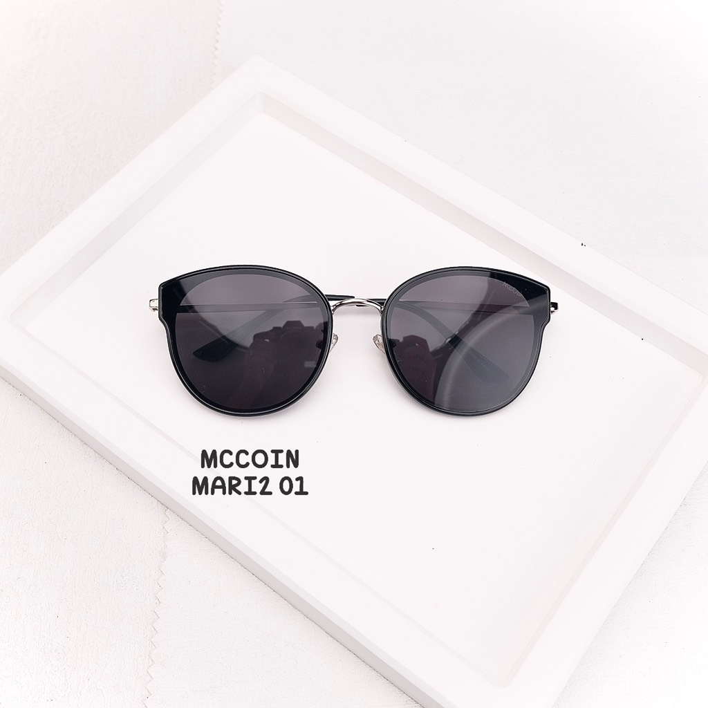 Kính Mát Hàn Quốc Mccoin Mari2 01 Màu Đen