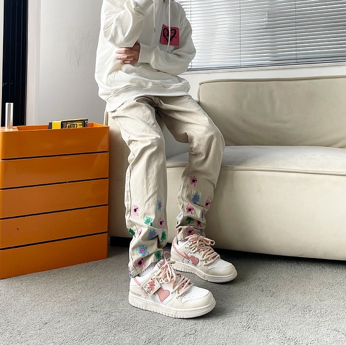 Giầy Sneaker Catsofa Butterfly Màu Hồng