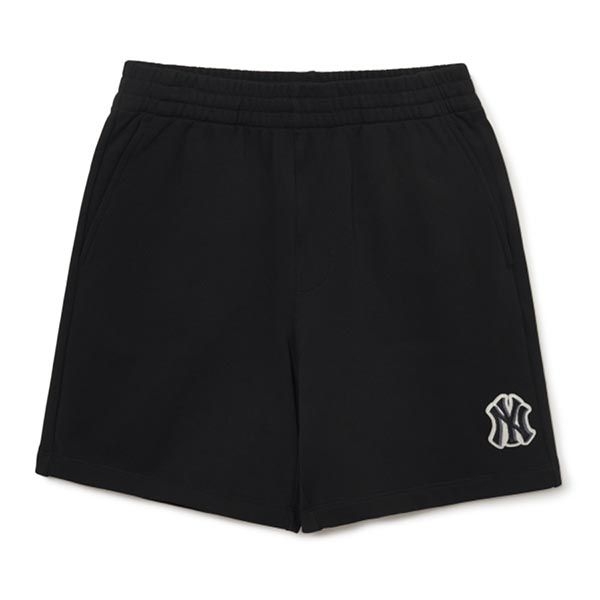 Quần Shorts MLB Basic Medium Logo NY 3ASPB0433-50BKS Màu Đen