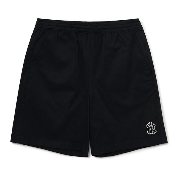 Quần Shorts MLB Basic Logo NY 3LSMB0433-50BKS Màu Đen