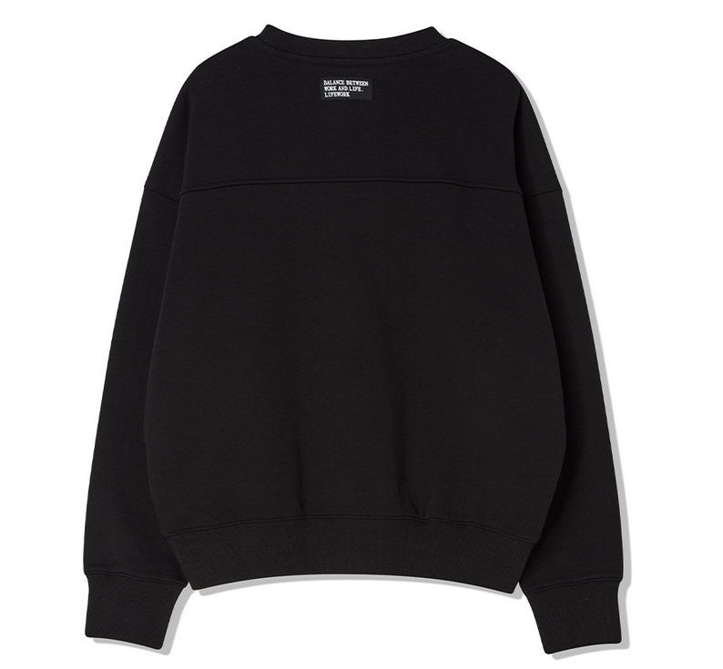 Áo Nỉ Lifework Logo Basic Freesize 2023 Màu Đen