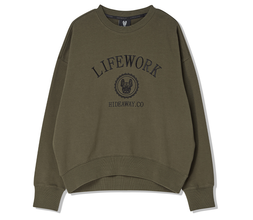Áo Nỉ Lifework Logo Basic Freesize 2023 Màu Xanh