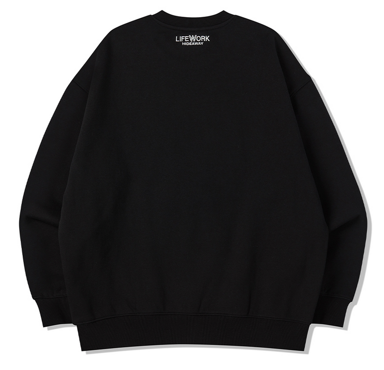 Áo Nỉ Lifework Chó Mặt Ngầu Mặc Hoodie 2023 Màu Đen