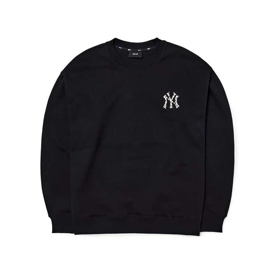 Áo Nỉ MLB Sweater Logo Monogram NY 3AMTM0124-50BKS Màu Đen
