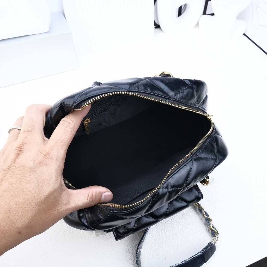 Túi Chanel Helen Bản Hàn Da Bê 26cm Màu Đen