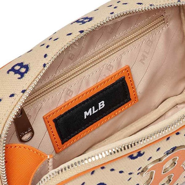 Túi Đeo Chéo MLB Dia Monogram Jacquard Mini Boston Red Sox 3ACRS013N-43SAL Màu Kem