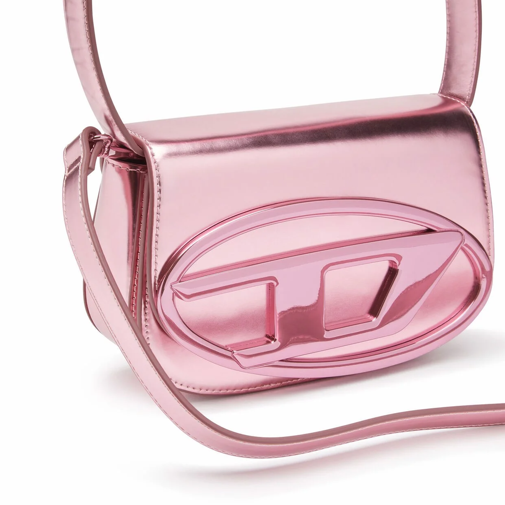 Túi Đeo Vai Diesel Women's Shoulder Bag Mirrored Leather Pink X08396PS202 Màu Hồng