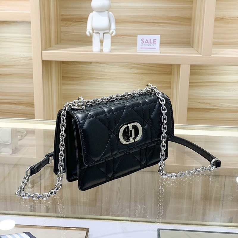 Túi Đeo Vai Dior Miss Caro Bản Remake Hàn Da Bê Size 21cm