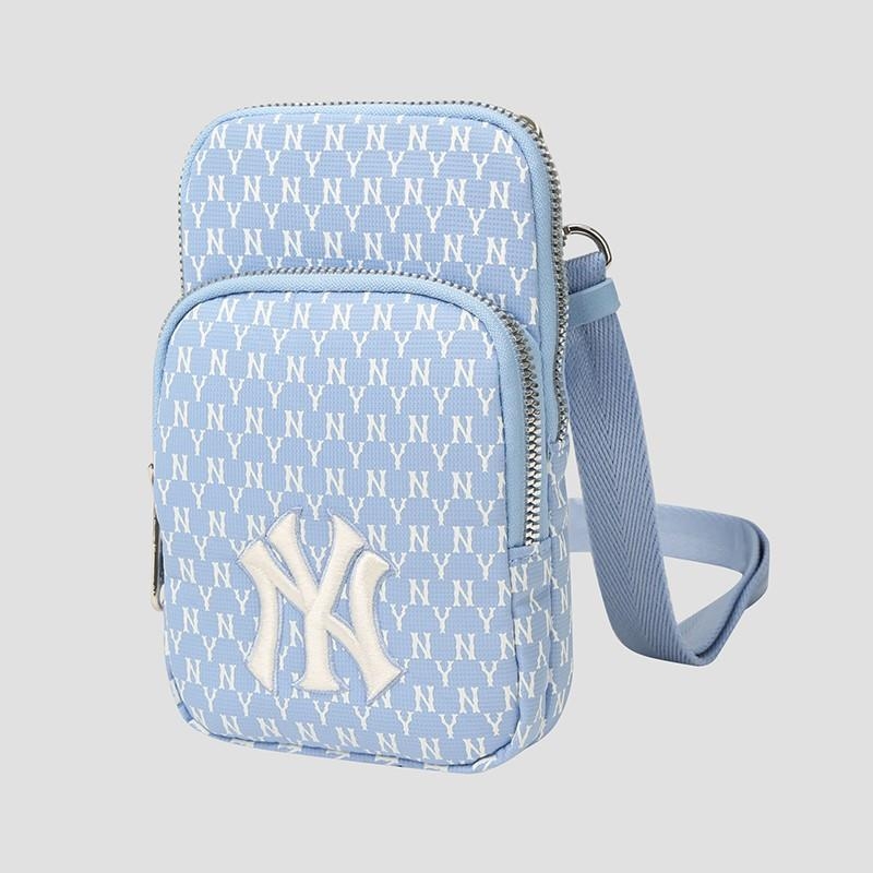 Túi Đeo Chéo MLB Monogram Baby Blue 32BGDK111-50S Màu Xanh