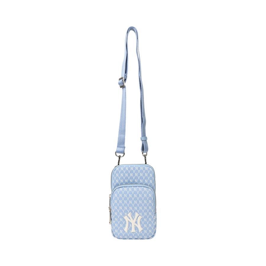 Túi Đeo Chéo MLB Monogram Baby Blue 32BGDK111-50S Màu Xanh