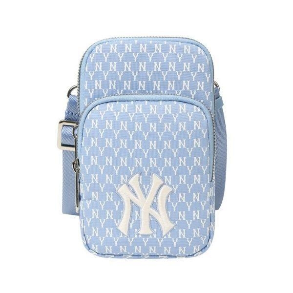 Túi Đeo Chéo MLB Monogram Baby Blue 32BGDK111-50S Màu Xanh