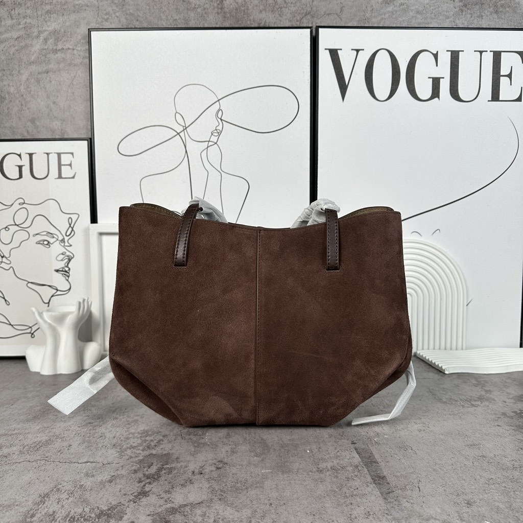 Túi Polene Cyme Bản Hàn Da Lộn Size Mini Màu Nâu Cafe