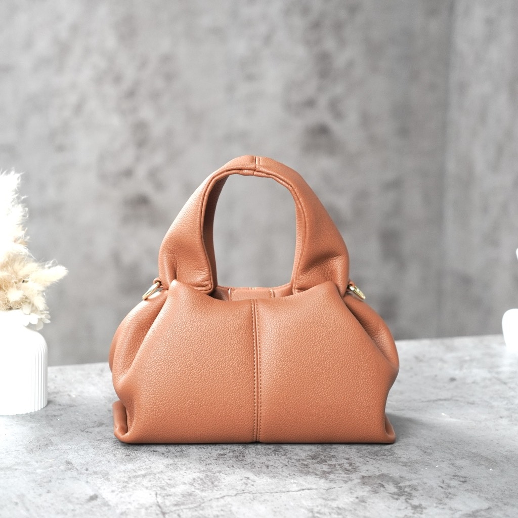 Túi Polene Numero Bản Hàn Size 23cm Màu Nâu