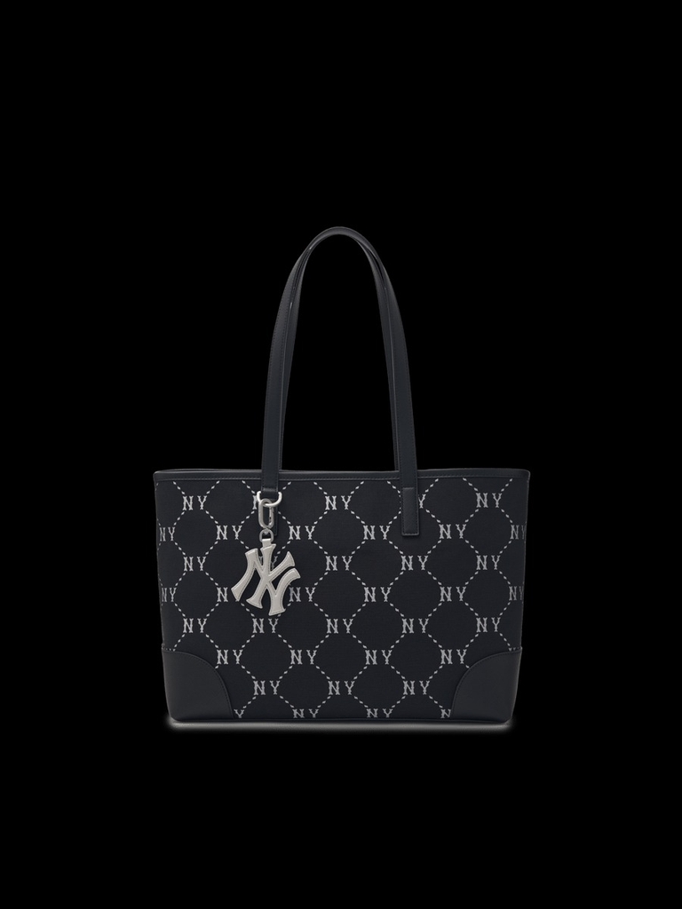 Túi Tote MLB New York Yankees Diamond Monogram Jacquard Màu Đen