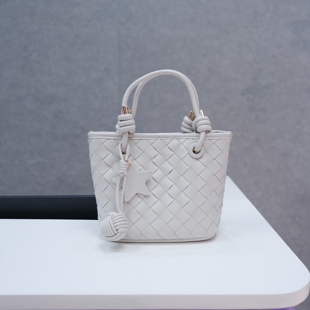 Túi Tote Mini Bottega Remake Hàn Da Cừu Size 19 cm