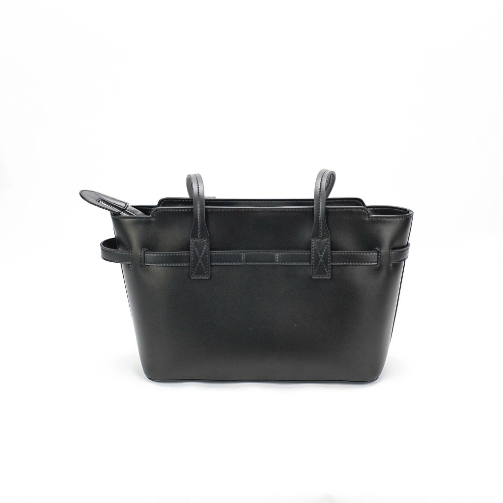 Túi Xách Balen Bel Air Small Tote Da Bê Màu Đen 28 cm