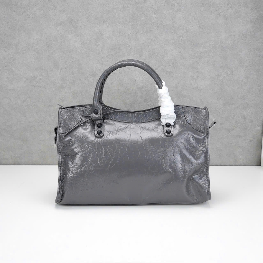 Túi Xách Balenciaga Le City Bản Hàn Da Bò Xám