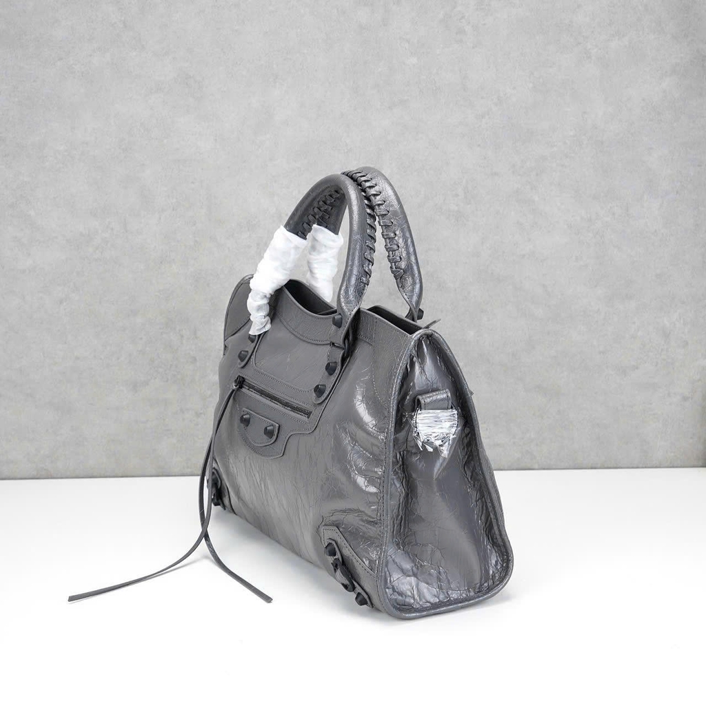 Túi Xách Balenciaga Le City Bản Hàn Da Bò Xám