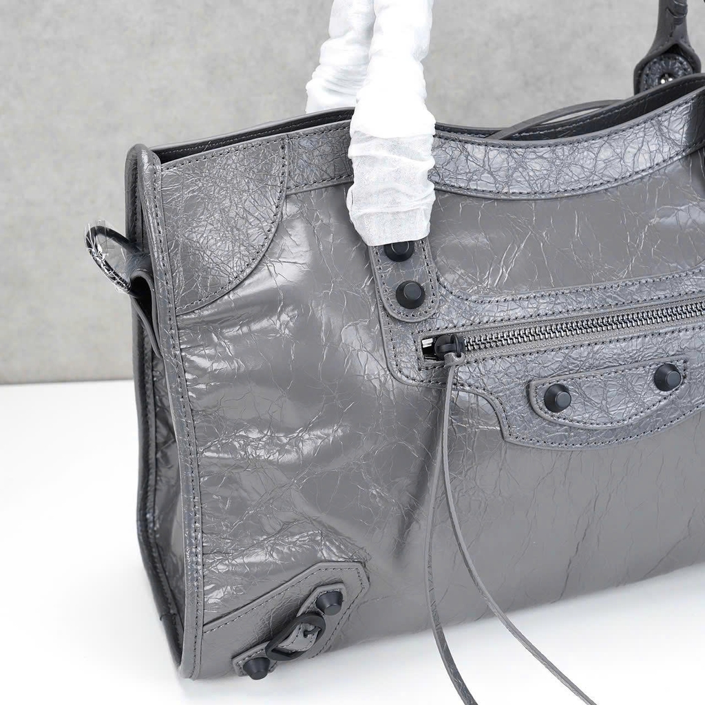 Túi Xách Balenciaga Le City Bản Hàn Da Bò Xám