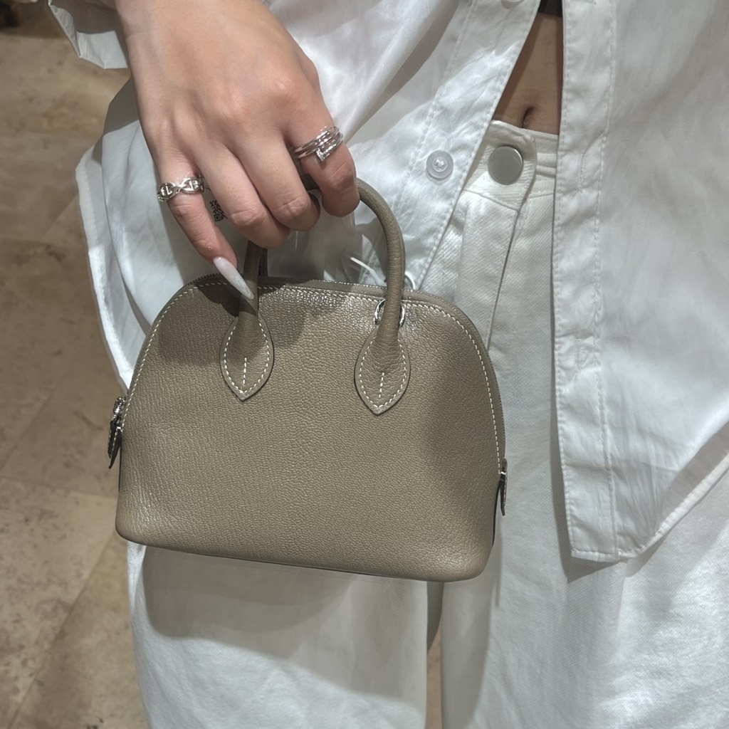 Túi Xách Hermes Bolide Mini Da Bò 18cm