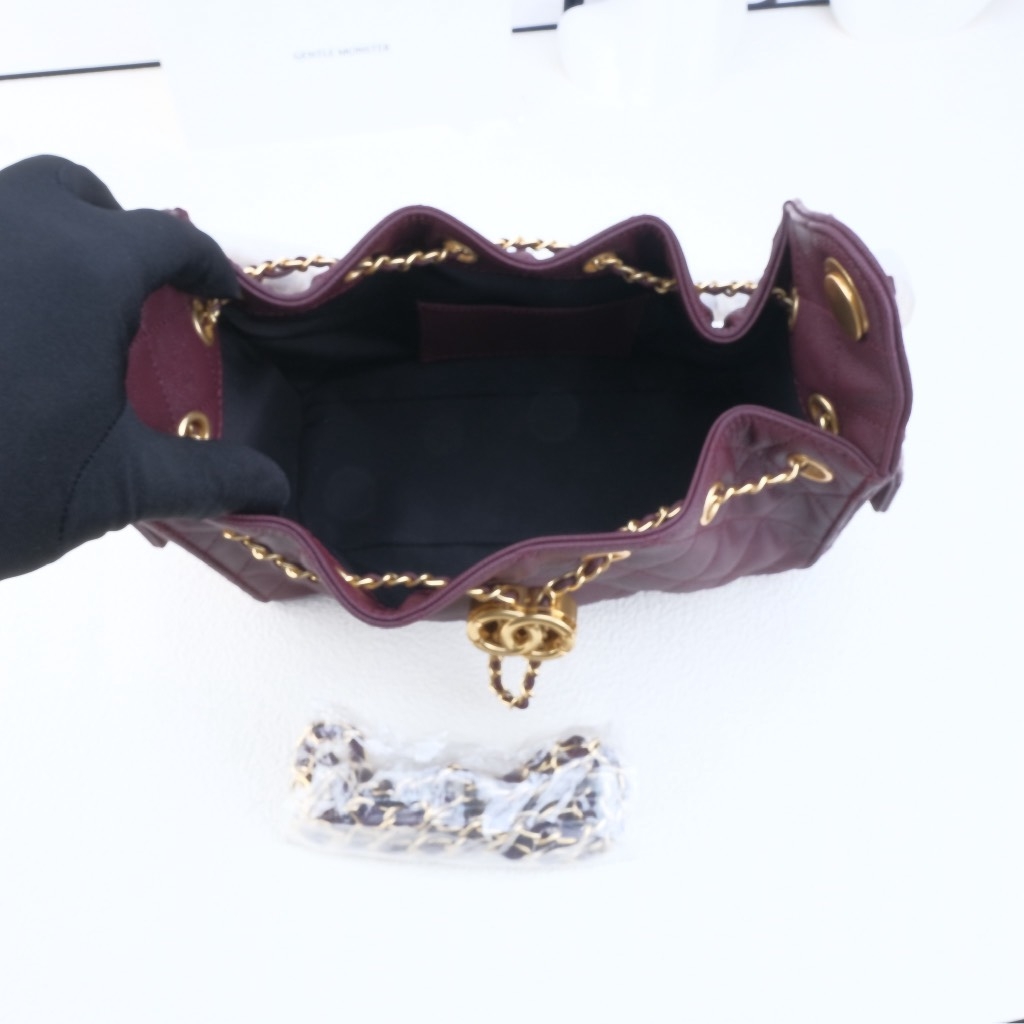 Túi Xách Hobo Chanel 25 Caviar Màu Đỏ